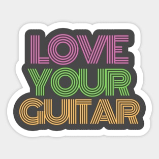 Love Your Guitar Sticker